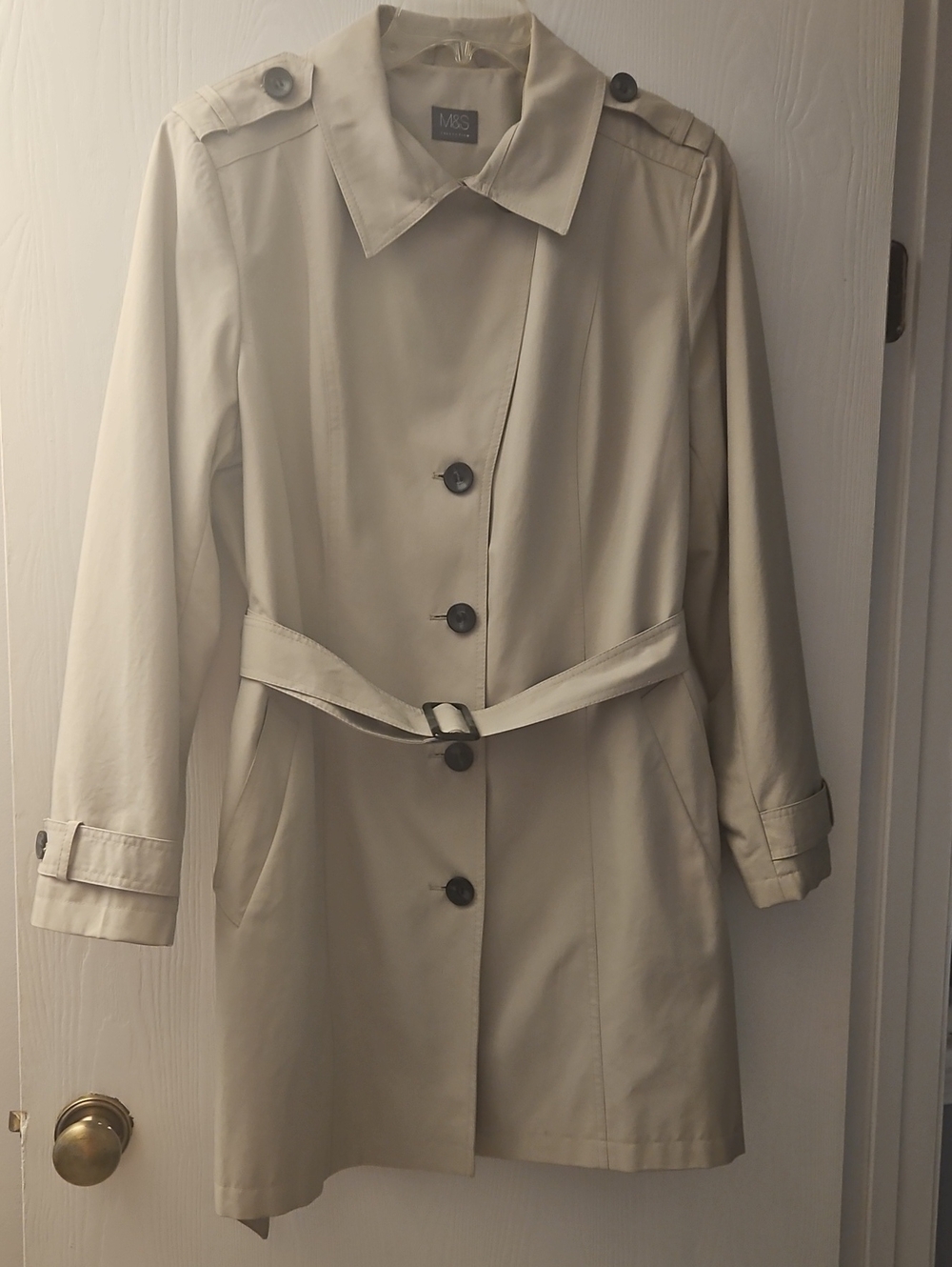 Marks & Spencer Light Beige Belted Trench Coat